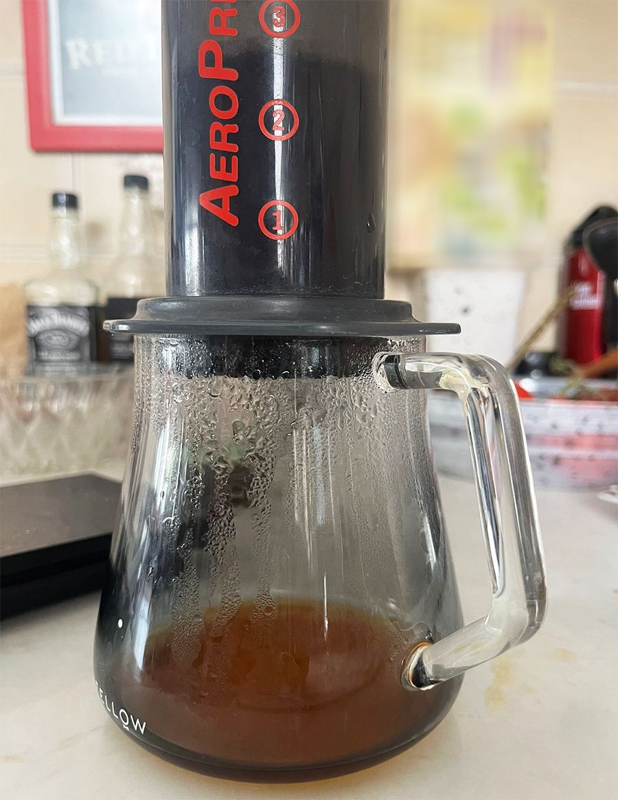 קפה של Aeropress. צילום: אנירן ארליך