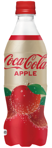 בקבוק 500 מל של קוקה קולה בטעם תפוח