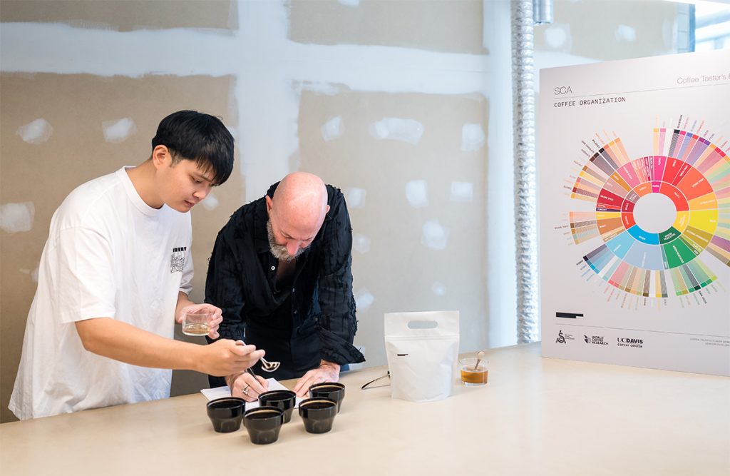 סדנאות קאפינג רשמיות של SCA ב-Coffee Organization בתל אביב. צילום: רומן גלוחוי