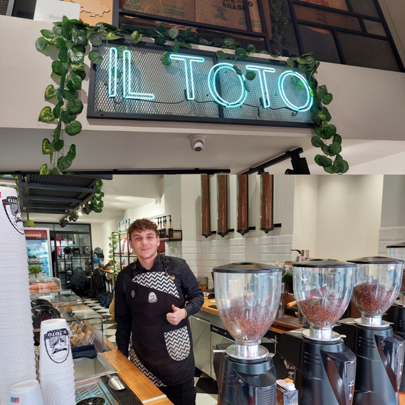 בית הקפה והקלייה Il Toto באתונה. צילום: איתי שקד