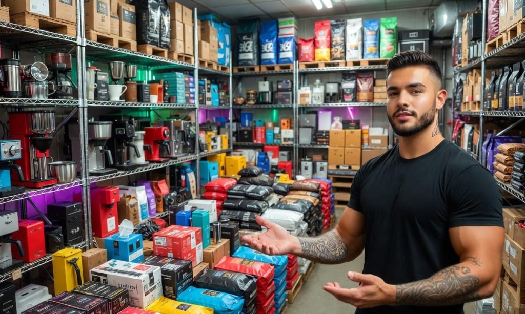 חנות האביזרים לקפה טורינו טורבו. אילוסטרציה