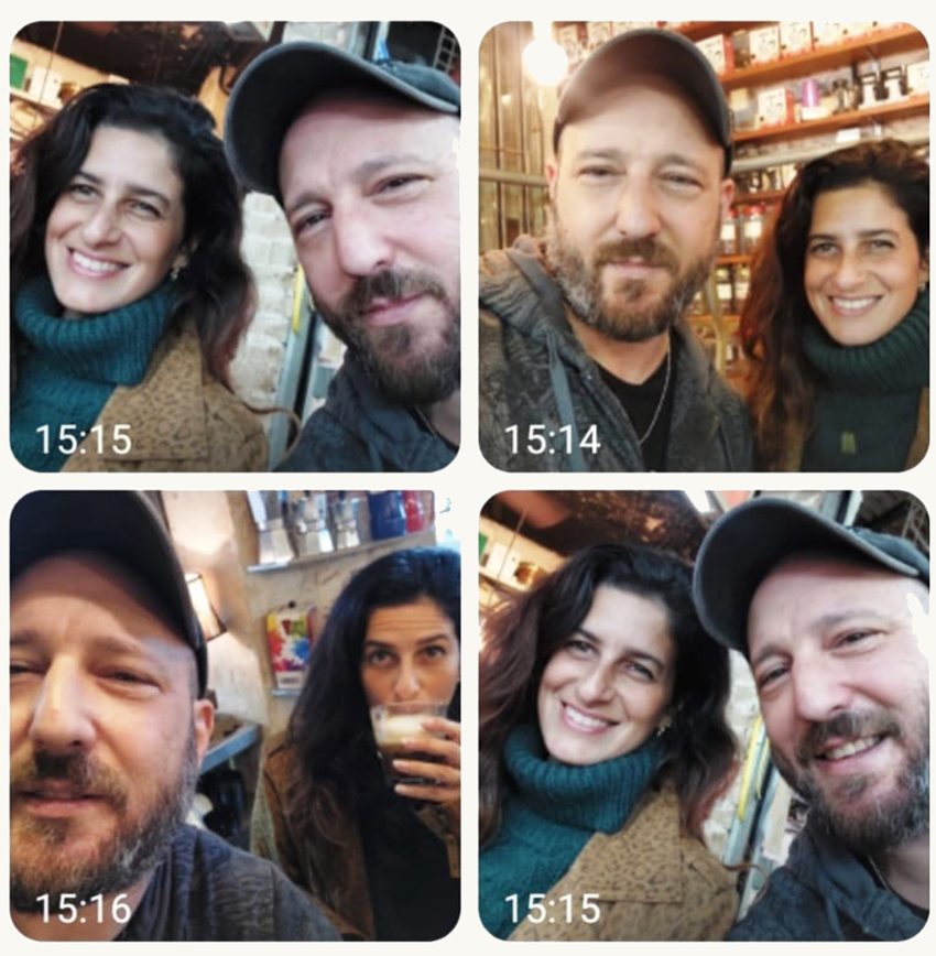 הבלוגרית דיקלה דנינו ואיתי שקד. צילום: סלפי