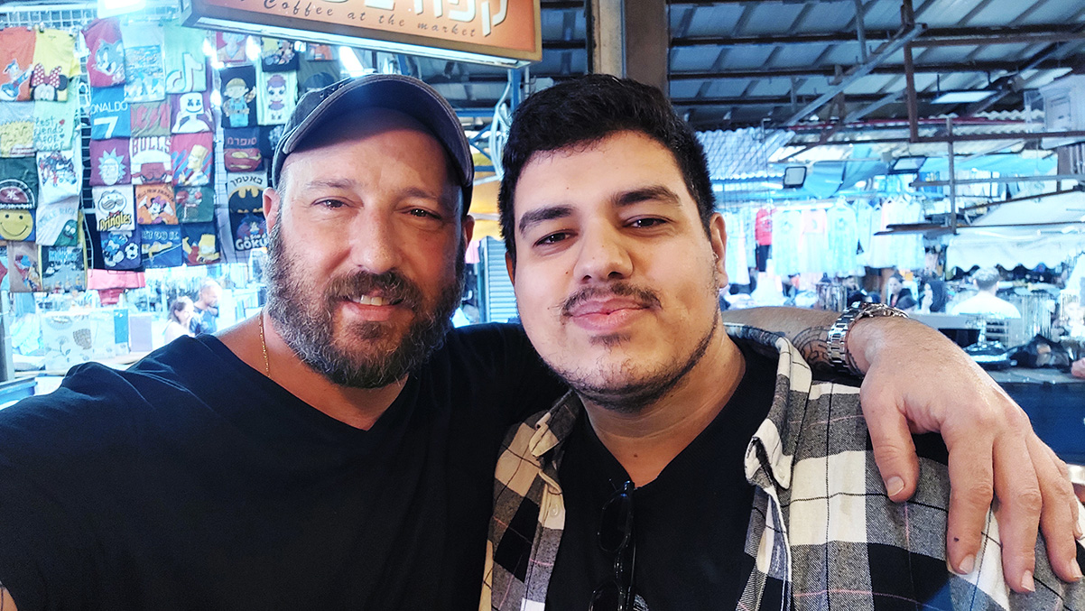 רון ברנזון ואיתי שקד. צילום: איתי שקד