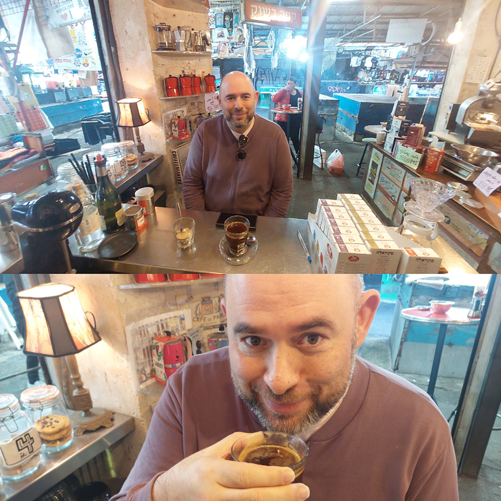 "אמריקנו גדול, רותח וחזק עם מעט חלב. בבית אני שותה אותו דבר, אבל מכין אותו מקפסולות תואמות נספרסו". צילום: איתי שקד