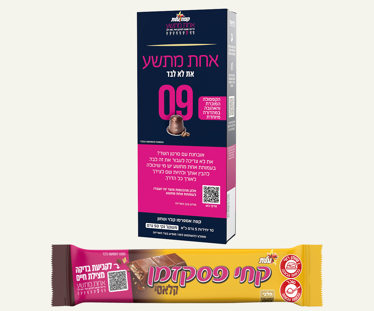 קפסולות קפה עלית 09 ופסק זמן וורודים להעלאת מודעות לאבחון סרטן השד (צילום: סטודיו שטראוס)