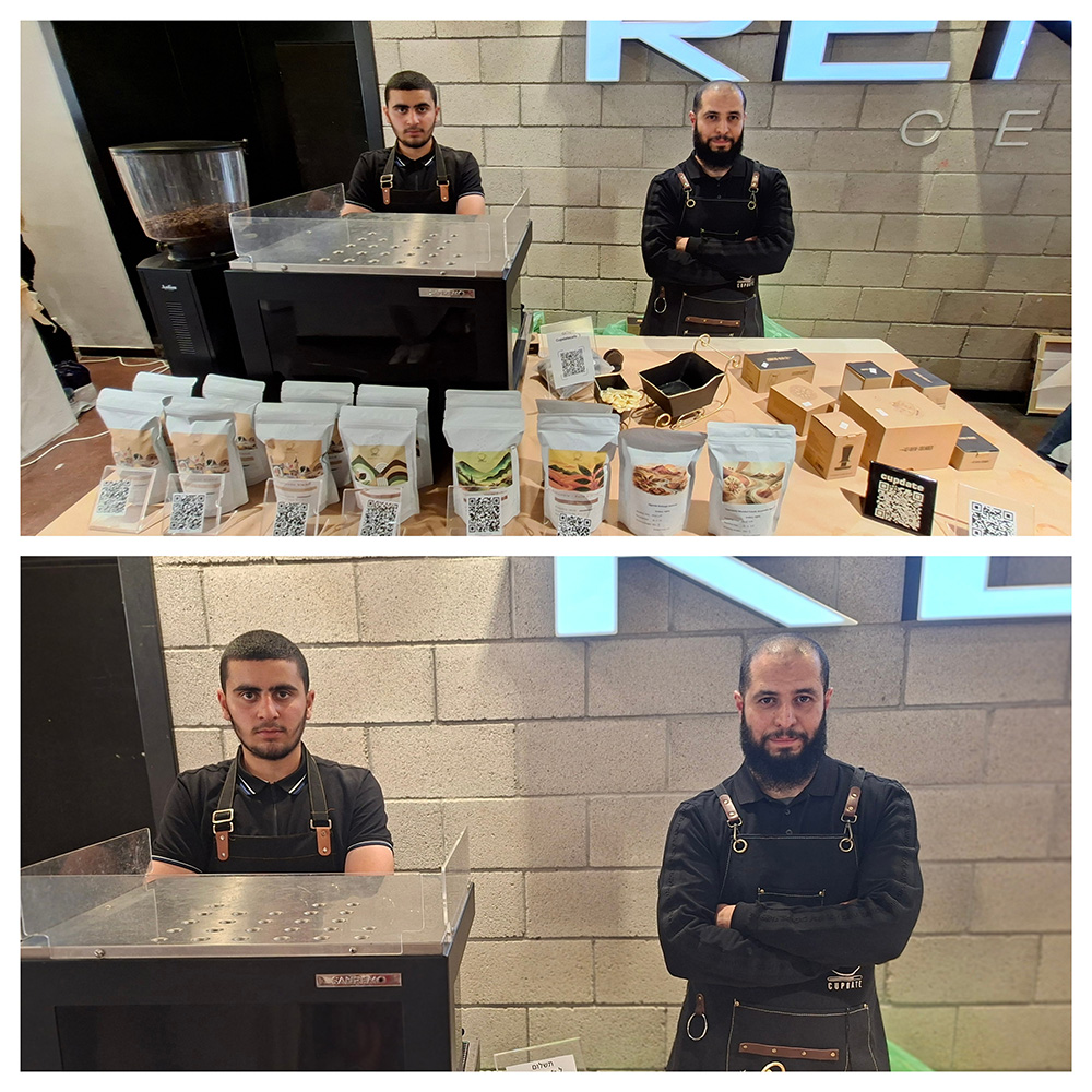 אבראהים מורד מ-Cupdate בפסטיבל "חגיגה של קפה" השני בדיזנגוף סנטר (צילום: איתי שקד)