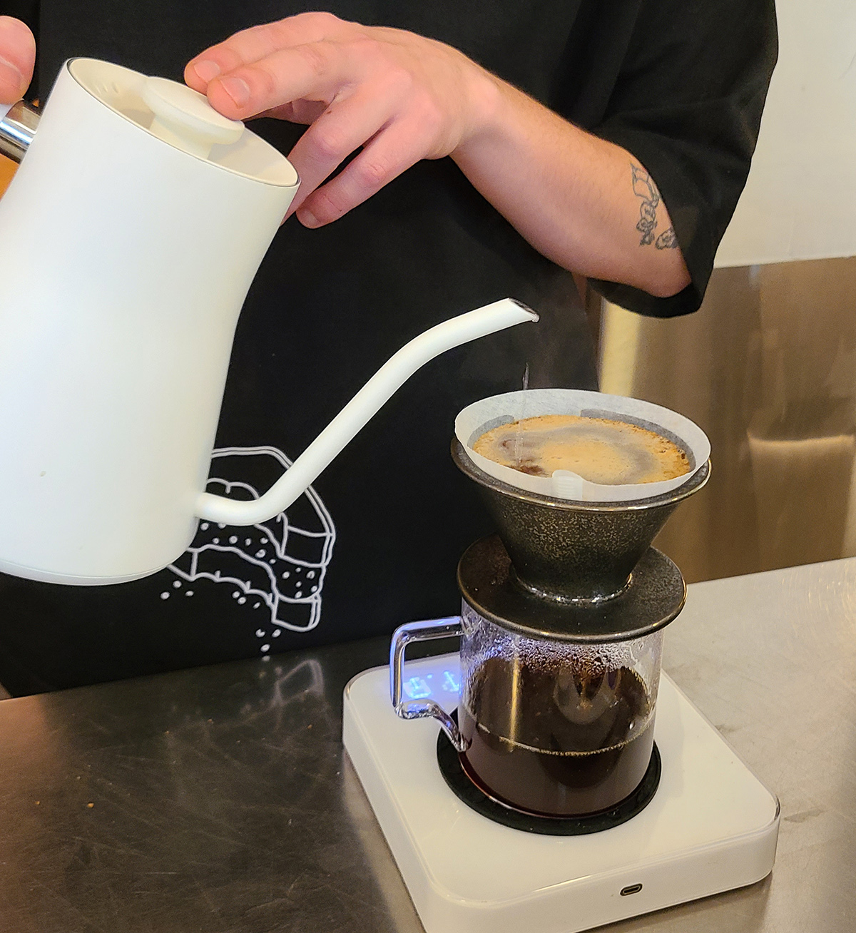 קפה פילטר ב-30 ש"ח ב-hoc Trumpeldor. צילום: מגזין שותים