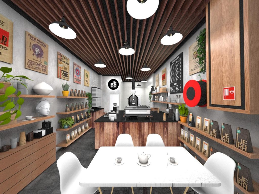 הצצה לבית הקלייה החדש של ג'רה ברחוב אבן גבירול בתל אביב. באדיבות Jera