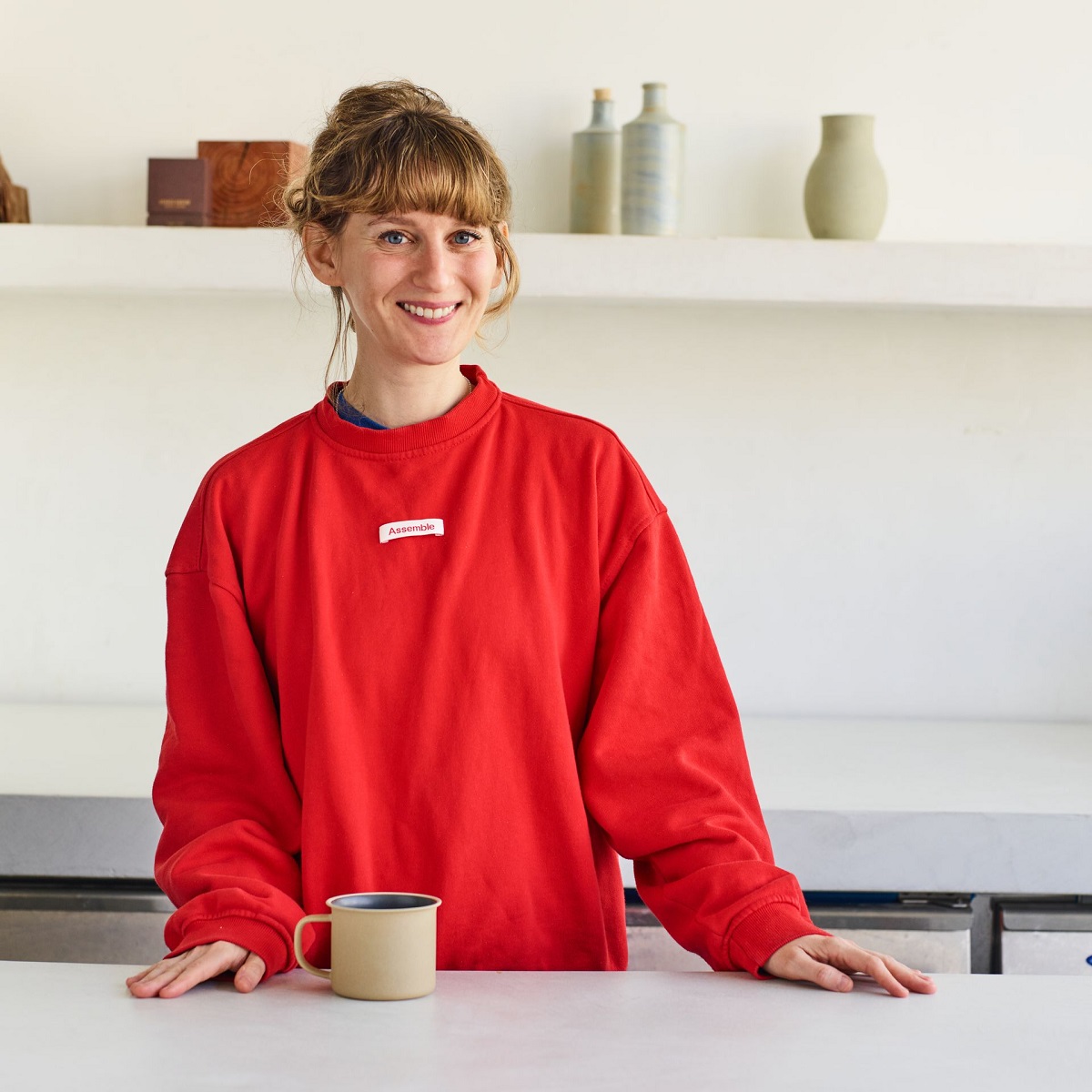 נועה ברגר בסטודיו של Kaiten בתל אביב. צילום: דן פרץ