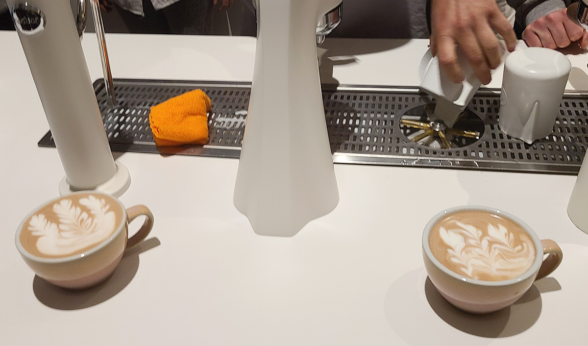 לאטה ארט של 3 רוזטות בתחרות. צילום: מגזין שותים