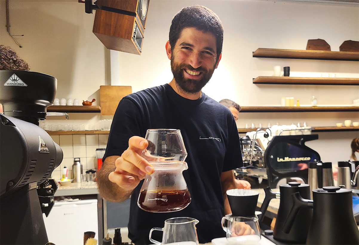 Brew Bar לפילטרים בקפה לוקי. צילום: מגזין שותים