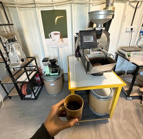 בית הקלייה בחוות הקפה בגני טל. צילום: באדיבות חוות הקפה מטעים