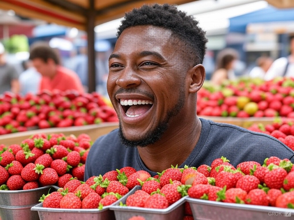 מקס והתותים בשוק הכרמל