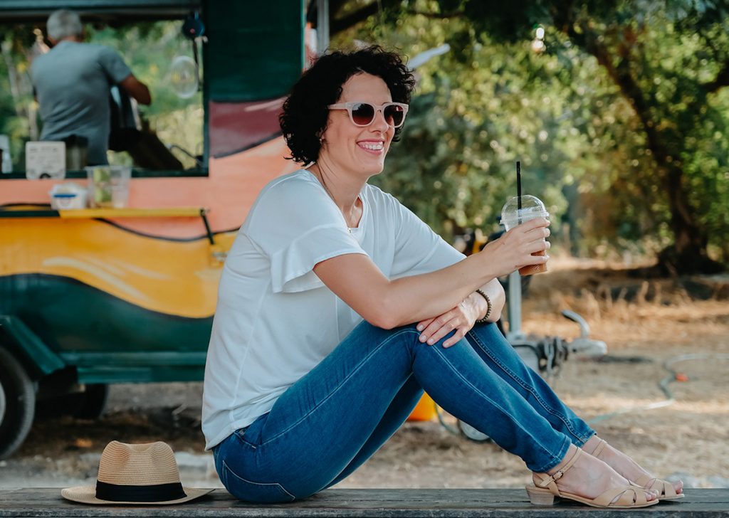 מיכל ספיר, גורו עגלות הקפה של ישראל ויזמית קופי טרייל. צילום: דיאנה ספיר