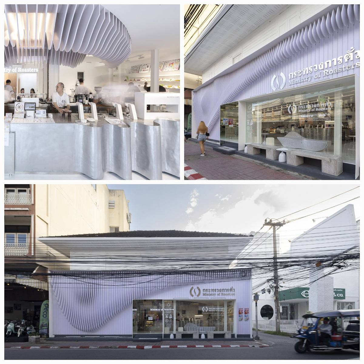 בית הקפה שזכה בתחרות העיצוב Coffee Design Awards 2024. צילום: Ministry of Roasters - Chiang Mai