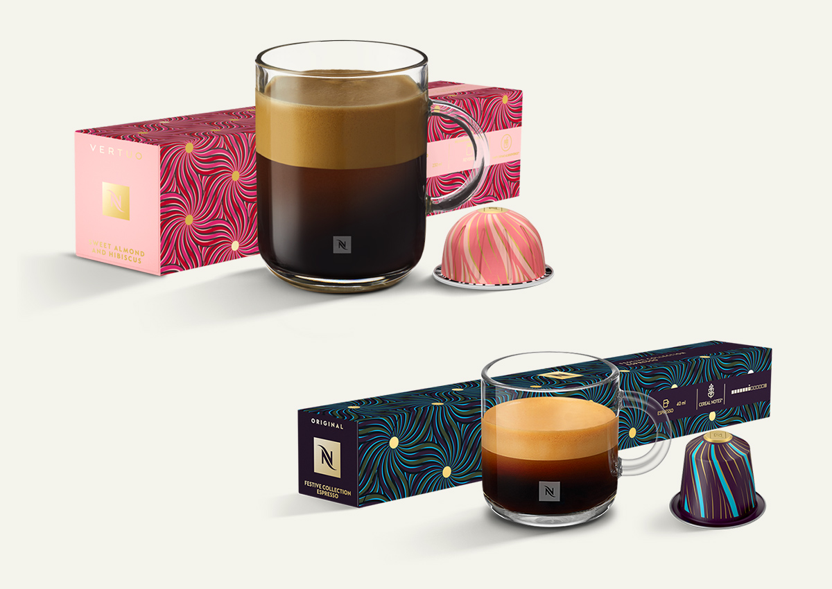 קולקציית תערובות Festive במהדורה מוגבלת - גם ל-Original וגם ל-Vertuo. צילום: Nespresso