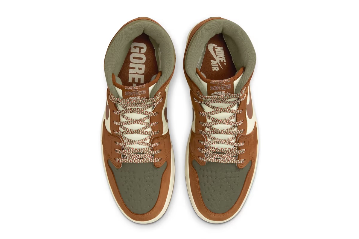 Aire Jordan 1 Element Gore-Tex, Legend Coffee & Olive. צילום: Nike