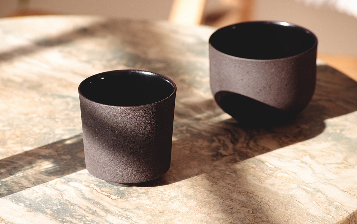 כוסות מקלוקציית TERRA החדשה - יש גם לפילטר וגם למשקאות מבוססי אספרסו. צילום: באדיבות Odaka