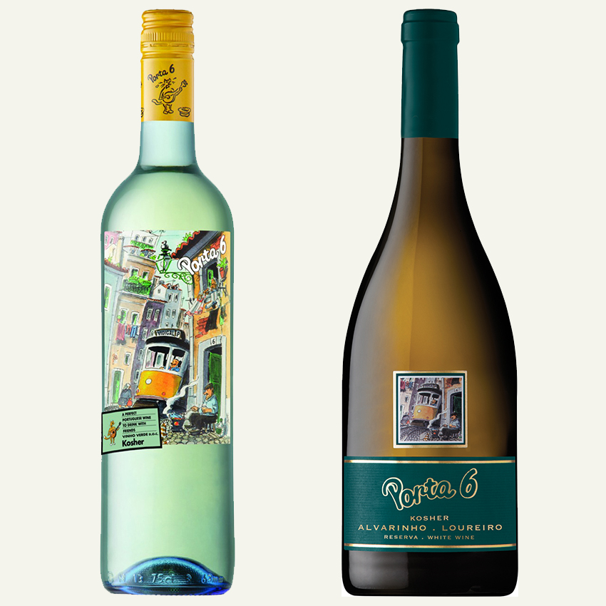 יינות לבנים כשרים חדשים של Porta 6 מפורטוגל. צילום: יח"צ