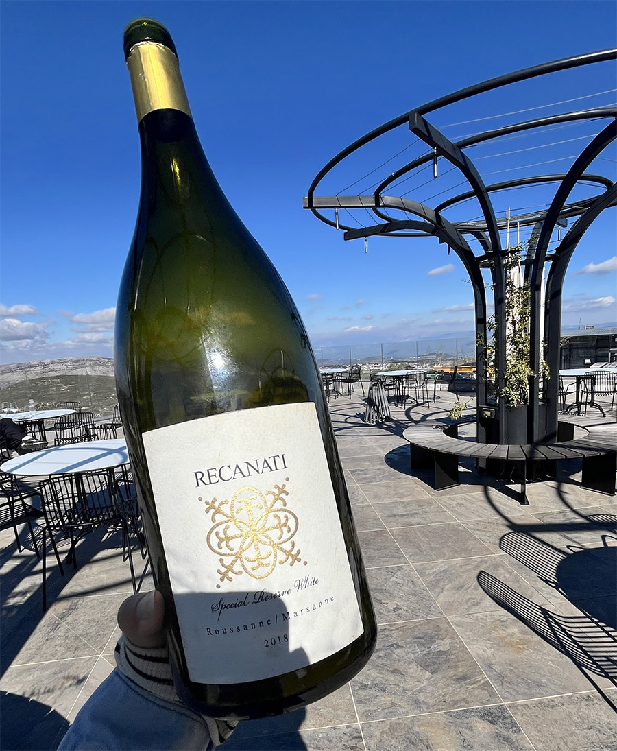 רקנאטי ספיישל רזרב לבן 2018 במרכז המבקרים החדש. צילום: דיקלה דנינו