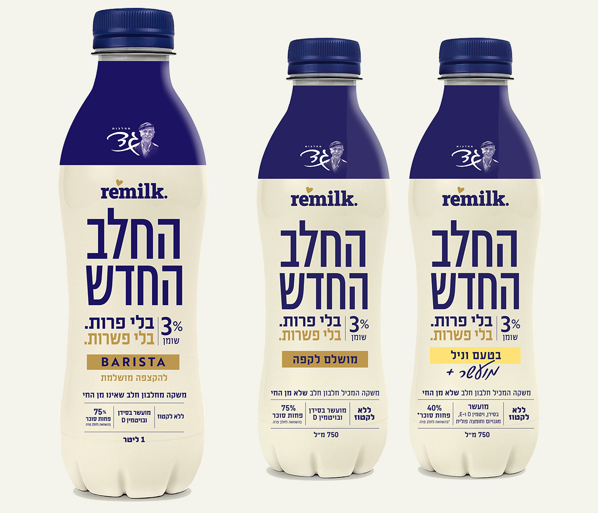 החלב החדש של מחלבות גד ו-Remilk. צילום: Remilk