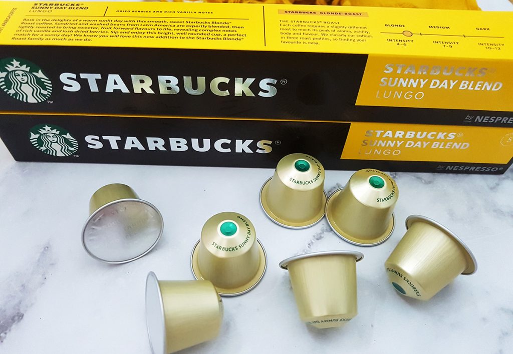 קפסולות קפה של סטארבקס תערובת Sunny Day. צילום: מגזין שותים