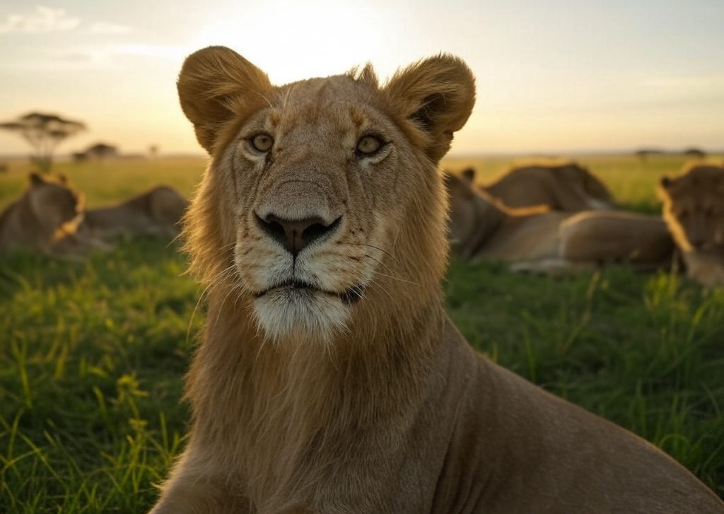 אריות בסוואנה באתיופיה. אילוסטרציה