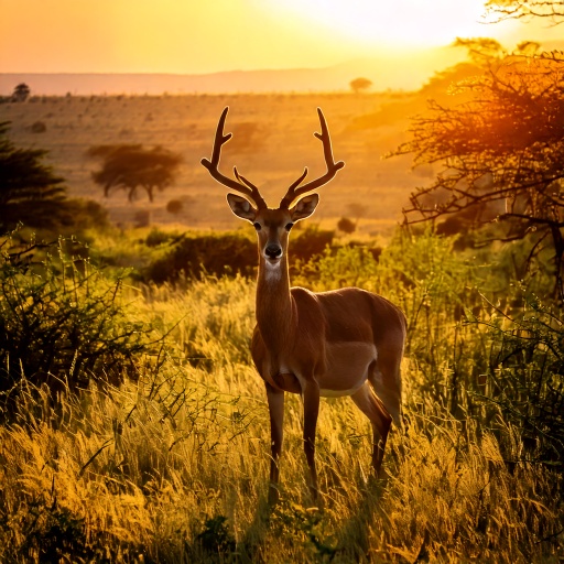 אייל בסוואנה באתיופיה. אילוסטרציה