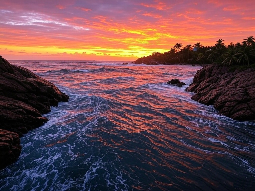 "ראינו זריחות מעל מפרצים גועשים". אילוסטרציה