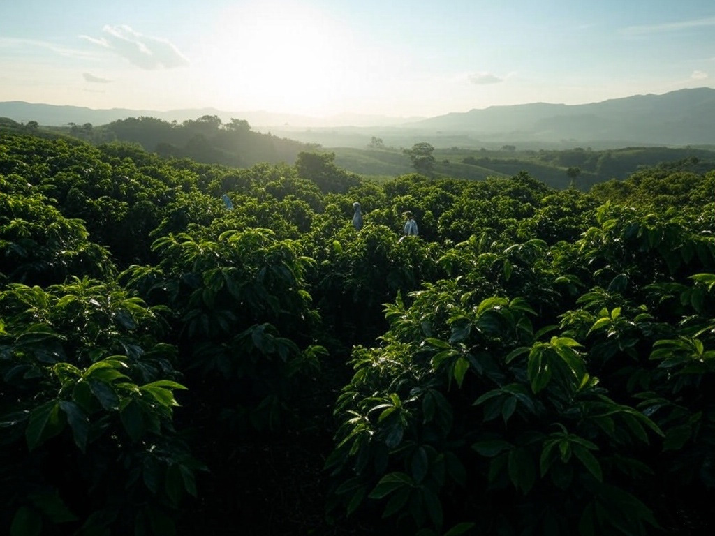 "הזמין אותנו לטעום את הקפה הטוב בקולומביה" - מטע קפה. אילוסטרציה