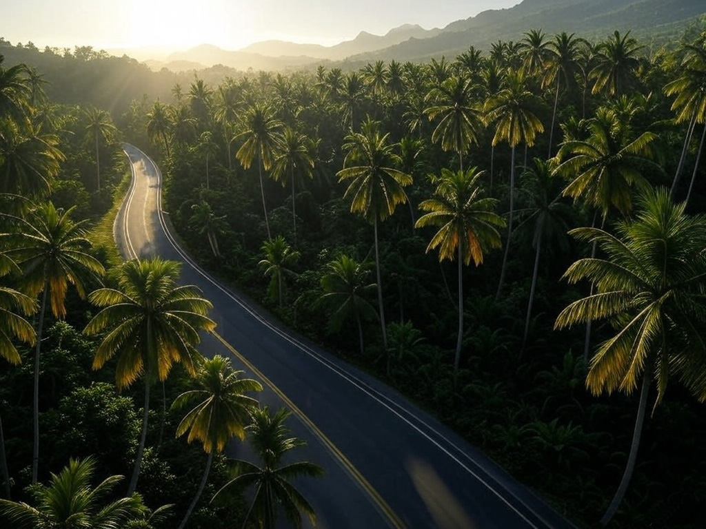 "נסענו ימים ארוכים בכבישים מתפתלים דרך יערות גשם עבותים". אילוסטרציה