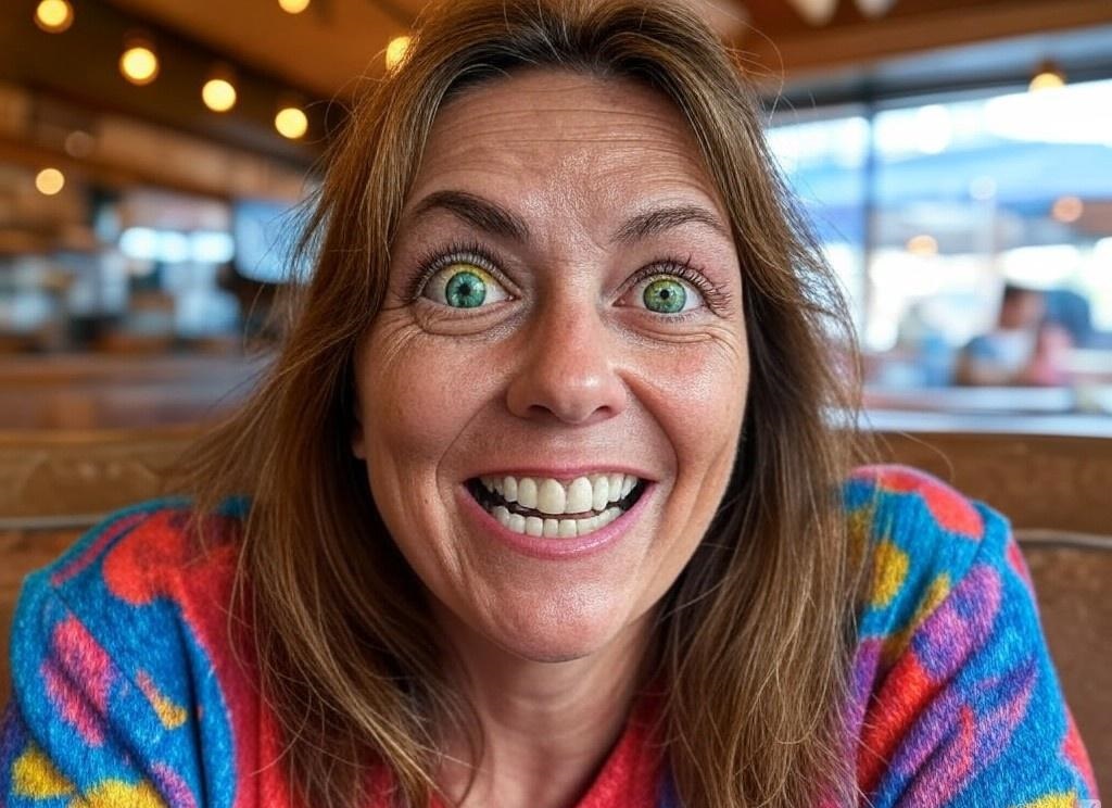 ירדנה המהבולה משוק הכרמל. עיבוד AI: איתי שקד