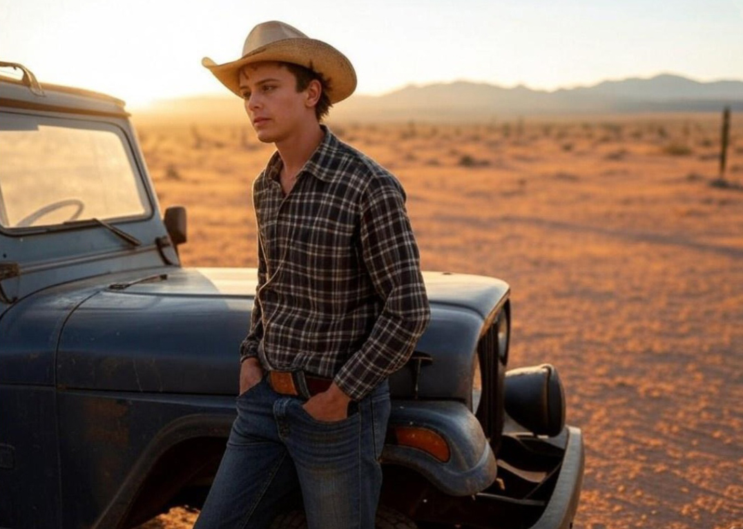 שי הבריסטה שהפך לסייר במכתש רמון. עיבוד AI: איתי שקד