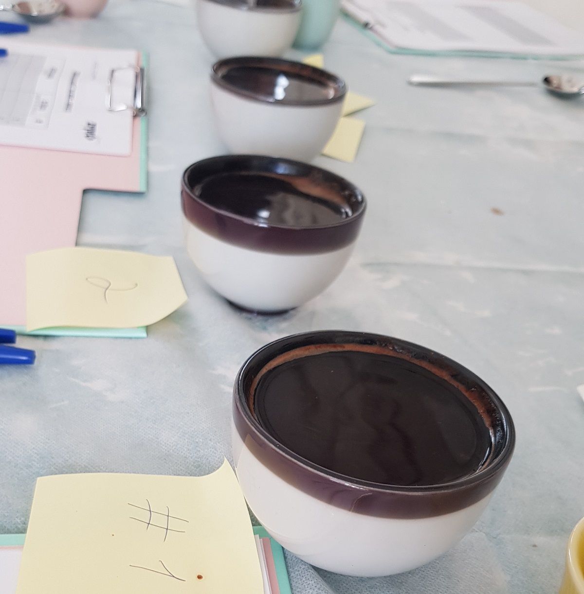 כוסות קאפינג לטעימת קפה מחליפות צבעים של לוברמיקס